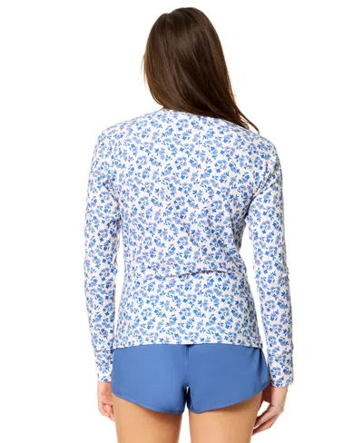 Raisins Front Zip Rashguard In Blue