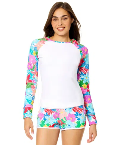 Raisins Back Zip Rashguard In Multi