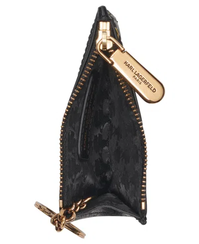 Karl Lagerfeld Key Ring Card Case In Multi