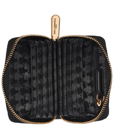 Karl Lagerfeld Zip Around Mini Wallet In Multi