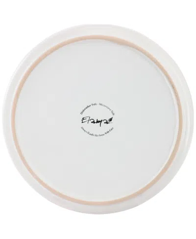 Elama Luxmatte White 16pc Dinnerware Set In White