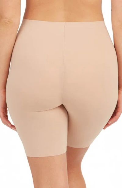 Spanx Shape Invisible Mid-thigh Shorts - Medium Control In Brown