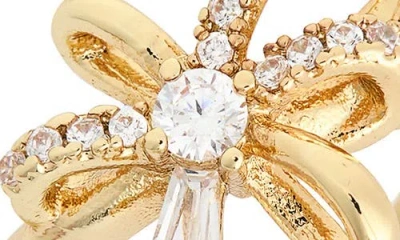 Nordstrom Rack Cubic Zirconia Bow Ring In Pattern