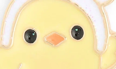 Leith Easter Chick Drop Earrings In Purple