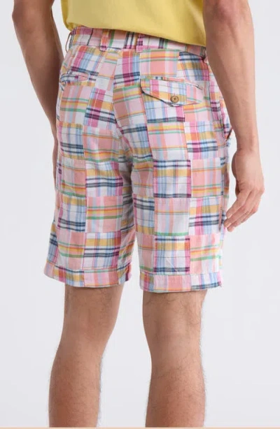 Vintage 1946 Patchwork Madras Flat Front Shorts In Multi