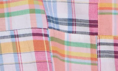 Vintage 1946 Patchwork Madras Flat Front Shorts In Multi