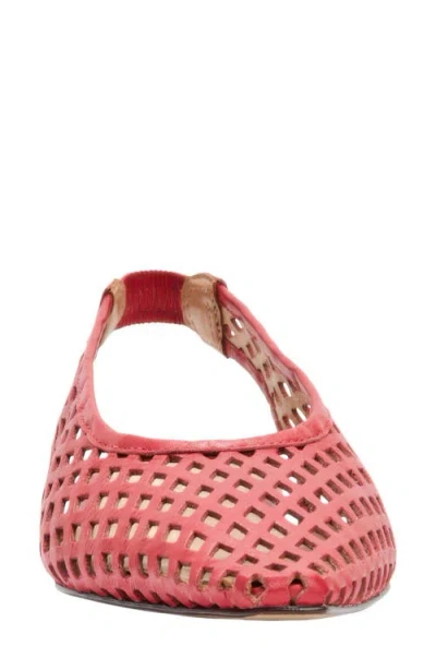 Andre Assous André Assous Brielle Pointed Toe Slingback Flat In Red