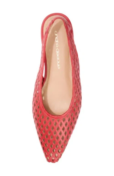 Andre Assous André Assous Brielle Pointed Toe Slingback Flat In Red