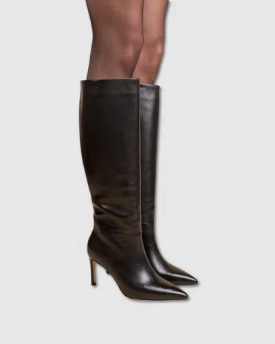 Mi/mai Coco Stiletto Long Boot In Black