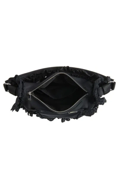 Simone Rocha Pillowcase Broderie Anglaise-trimmed Shell Shoulder Bag In Black