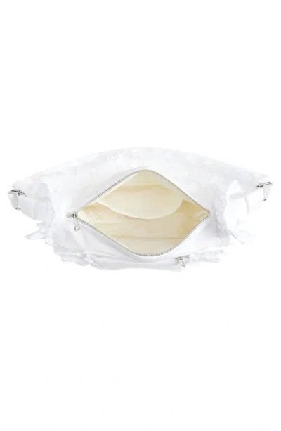 Simone Rocha Pillowcase Ruffled Nylon Shoulder Bag In White