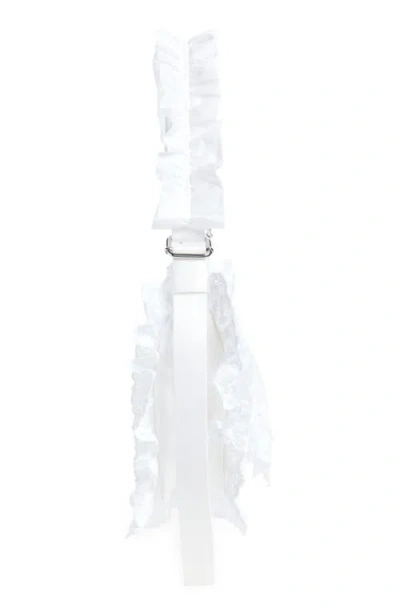 Simone Rocha Pillowcase Ruffled Nylon Shoulder Bag In White