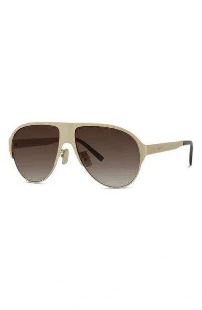 Givenchy 57mm Gradient Pilot Sunglasses In Neutral