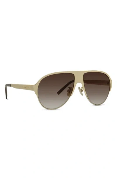 Givenchy 57mm Gradient Pilot Sunglasses In Neutral