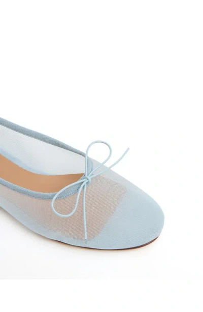 Mansur Gavriel Dream Mesh Ballerina Flat In Blue