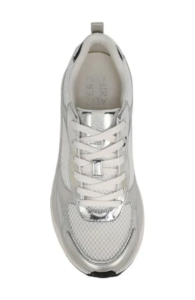 Naturalizer Wide Width Zoie Sneaker In White