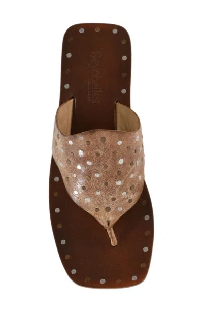 Seychelles Keep Your Secrets Studded Sandal In Brown