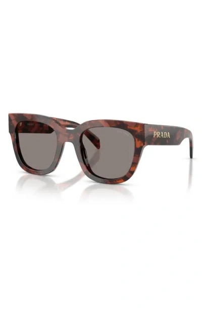 Prada 53mm Square Sunglasses In Brown
