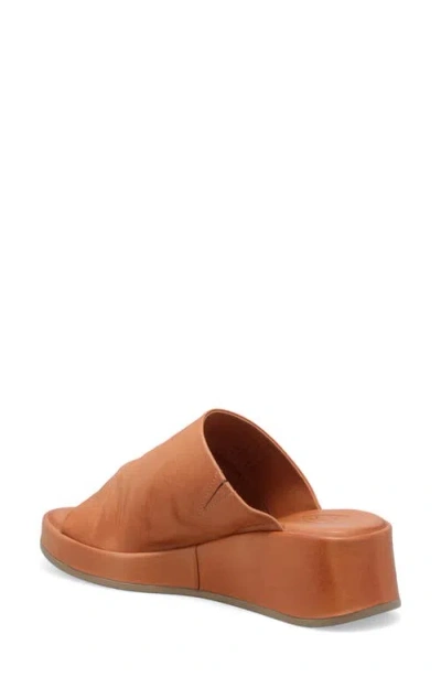 Miz Mooz Patsey Platform Wedge Slide Sandal In Brown