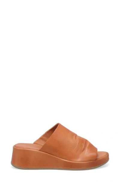 Miz Mooz Patsey Platform Wedge Slide Sandal In Brown