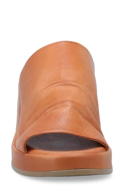 Miz Mooz Patsey Platform Wedge Slide Sandal In Brown