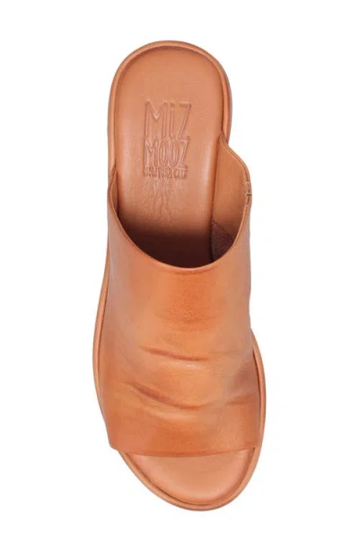 Miz Mooz Patsey Platform Wedge Slide Sandal In Brown