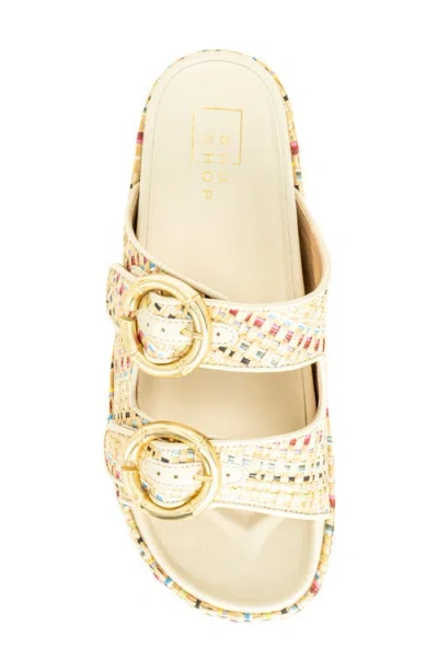 Shushop Lori Platform Slide Sandal In Multi