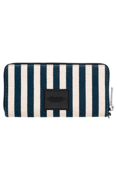 Marc Jacobs The Stripe Canvas Continental Wallet