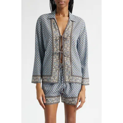 Veronica Beard Eva Top In Blue