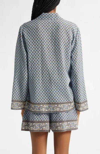 Veronica Beard Eva Top In Blue
