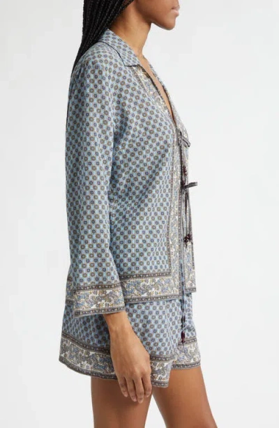 Veronica Beard Eva Top In Blue