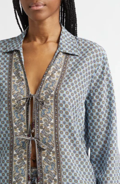 Veronica Beard Eva Top In Blue