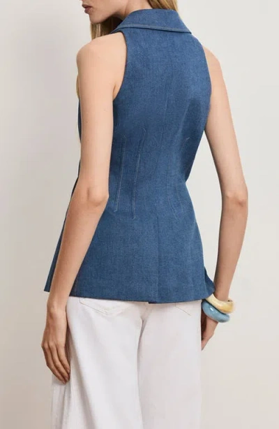 Veronica Beard Costa Vest In Blue