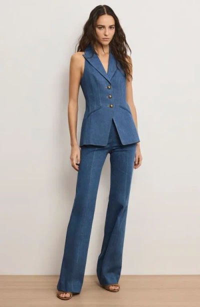 Veronica Beard Costa Vest In Blue
