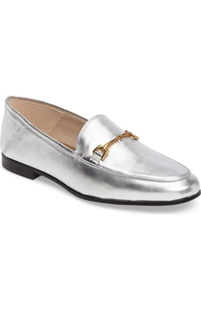 Shop Sam Edelman Loraine Bit Loafer (women) In Soft Silver Leather