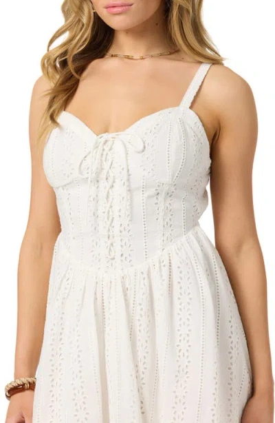 O'neill Camden Embroidered Minidress In White