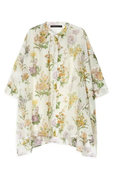 Marina Rinaldi Mrnpaniere White Oversized Blouse In White