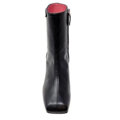 Madison Maison Tall Hand Rubbed Lock Boot In Black