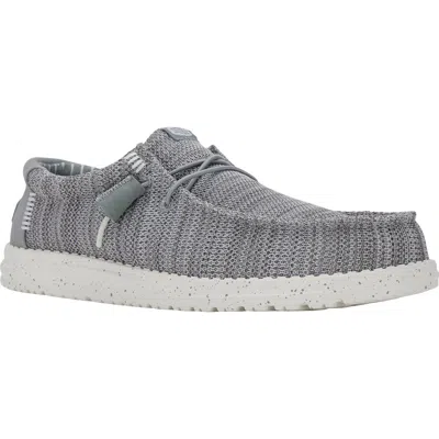 Hey Dude Wally Stretch Sox Slip-on In Gray