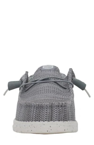 Hey Dude Wally Stretch Sox Slip-on In Gray