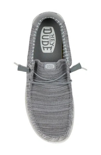 Hey Dude Wally Stretch Sox Slip-on In Gray