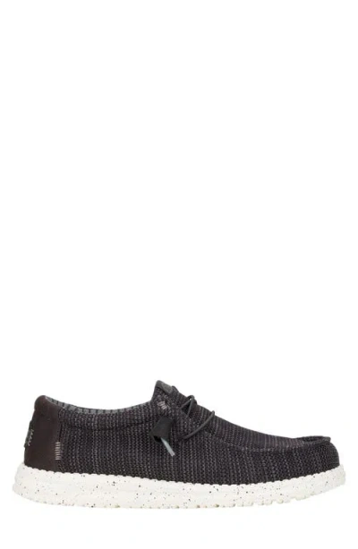 Hey Dude Wally Stretch Sox Slip-on In Black