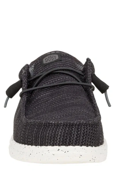 Hey Dude Wally Stretch Sox Slip-on In Black