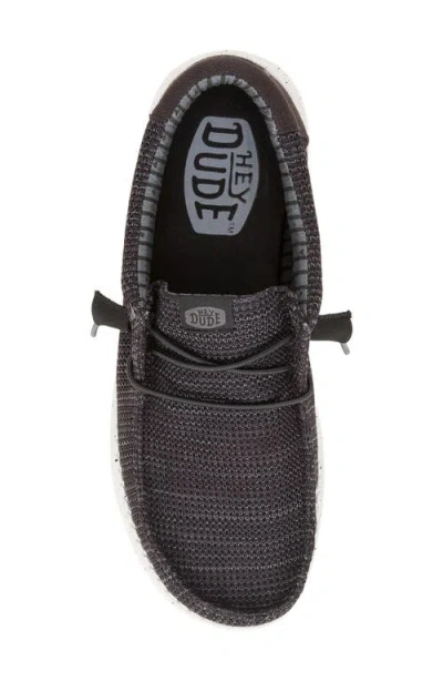 Hey Dude Wally Stretch Sox Slip-on In Black