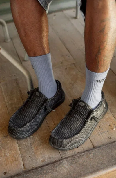 Hey Dude Wally Stretch Sox Slipon In Animal Print