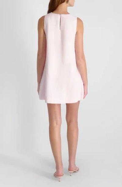 French Connection Cooper Linen Sleeveless Mini Dress In Pink