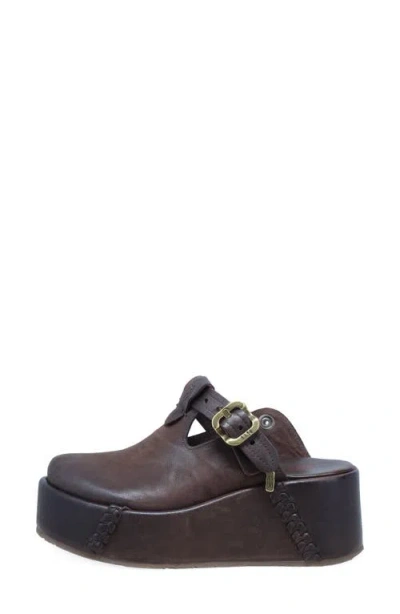 As98 A.s.98 Monroe Platform Clog In Brown