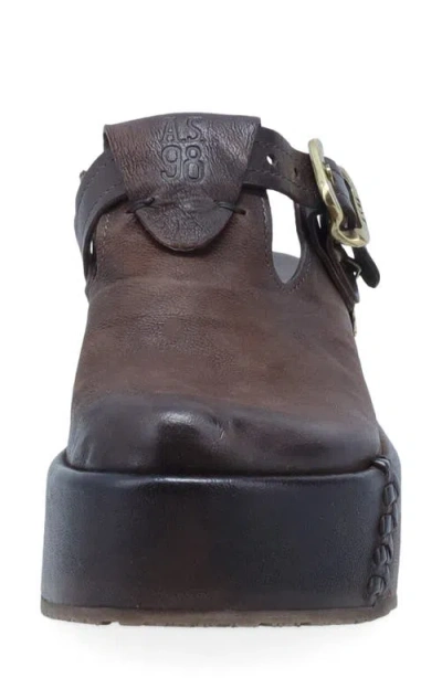 As98 A.s.98 Monroe Platform Clog In Brown