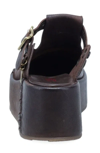 As98 A.s.98 Monroe Platform Clog In Brown