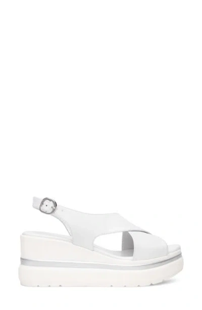 Nerogiardini Slingback Platform Sandal In White